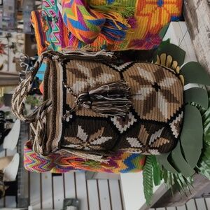 Colombian Mochila, cross shoulder bags.